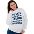 thumbnail image 4 of Jesus Is My Savior Not My Religion Sweatshirt for Men or Women Brisco Brands S, 4 of 6