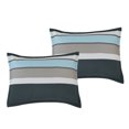 thumbnail image 2 of 7-Pieces Naeemah Coastal Grey and Navy Comforter Set Nautica Bedding Queen Size, 2 of 7