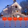 thumbnail image 1 of Luces solares navideñas LED Señalización navideña Forma de gorro navideño Modo de color cálido Luces solares de suelo Decoración navideña para jardín al aire libre Una o cinco luces solares navideñas, 1 of 8