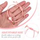 thumbnail image 3 of KAKOWELY Pulsera de gato trenzada con nudo ajustable para mujeres y niñas (rosa), 3 of 4