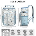 thumbnail image 3 of Cooler Backpack 26 Cans Portable Backpack Coolers Insulated Leak Proof,Waterproof Soft Sided Cooler Bag for Travel,Beach,Camping,Picnic,Lunch Backpack for Office Workers Family Travelers, 3 of 6