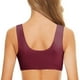 thumbnail image 3 of Gibobby Brasier Push Up Mujer Sujetador sin de para mujer, sujetador francés con cierre frontal para mujer, sujetador sin forro sin costuras para busto grande(Rojo,5X-Grande), 3 of 5