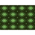 thumbnail image 1 of Ahgly Company Machine Washable Indoor Rectangle Transitional Dark Lime Green Area Rugs, 2' x 5', 1 of 7