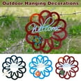 thumbnail image 4 of Horseshoe Wreath for Front Door, Recycled Metal Crescent Wreath with Floral Accents, Outdoor Wall Hanging Decor for Patio, Anniversary Gift for Couples, Home Welcome Sign Decorations(Red), 4 of 4