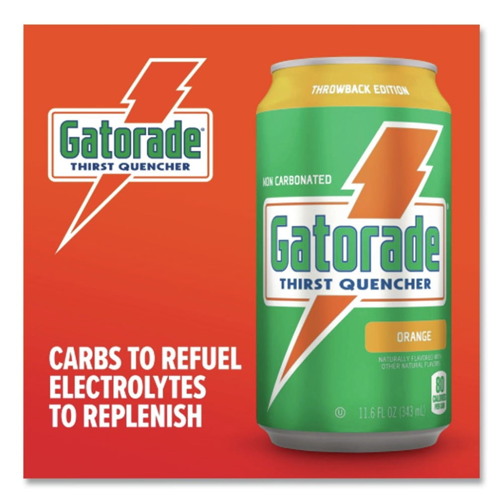 Thirst Quencher Can Orange, 11.6oz Can, 24/Carton
