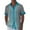 AJ15-Gray, variant on Cuban Guayabera Shirts for Men Short Sleeve Casual Button Down Shirt Band Collar Beach Camp Striped Mexican Shirt Light Gray XL