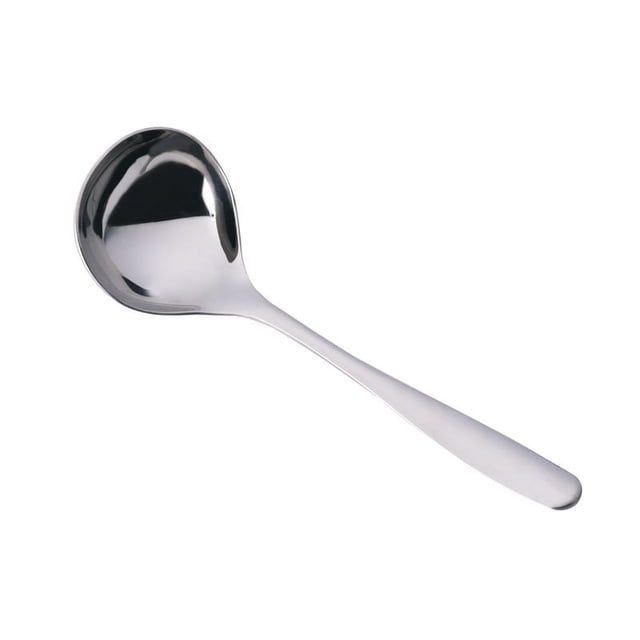 Cuchara de sopa de acero inoxidable 304, cuchara de mango largo para el hogar, cuchara redonda de cabeza grande, cuchara de hotel, cuchara, cuchara para gachas