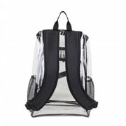 Eastsport Unisex Clear Top Loader Backpack, Black