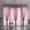 Light Pink, variant on Leaves Sheer Curtain Panel 200X100Cm, Tulle Window Voile Drape for Living Room, Modern Light Filtering Single Curtain for Home Decor