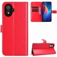 thumbnail image 5 of Wallet Case for TCL K70 SE 4G with Card Holder, PU Leather Flip Phone Case with Kickstand Magnetic Closure Wrist Strap Red, 5 of 5