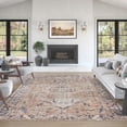 thumbnail image 4 of Traditional 5x7 Area Rug (5'3'' x 7'3'') Persian Rust, Beige Living Room Easy to Clean Machine Washable, 4 of 10