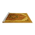 thumbnail image 2 of Ahgly Company Machine Washable Indoor Rectangle Oriental Yellow Industrial Area Rugs, 2' x 3', 2 of 4