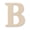 B, variant on 12 Pack: 3" Chunky Wood Letter by Make Market