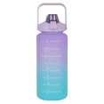 thumbnail image 1 of Botella de agua Onof  BAP-2L 2Litros Termo de agua Morado con Azul Motivacional con Marcador de Tiempo, 1 of 4