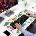 thumbnail image 2 of Long Mouse Pads for Desk,Dinosaur with ROAR Pattern Desk Mats on Top Of Desks, Desk Mouse Pad Extra Large with 3mm Non-Slip Base and Stitched Edge for Gaming,Office,Work,Home 31.5"x15.7", 2 of 6