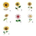thumbnail image 7 of Artisanal Crafted Sunflowers Brooch Detailed Petals Alloy Fashion Accessory For Hats Bags And Outfits, 7 of 7