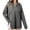 Gray, variant on Oversize Pullover Hoodies for Women Trendy Fashion Casual Circle Zipper Pocket Long Sleeved Hooded Sweatshirt