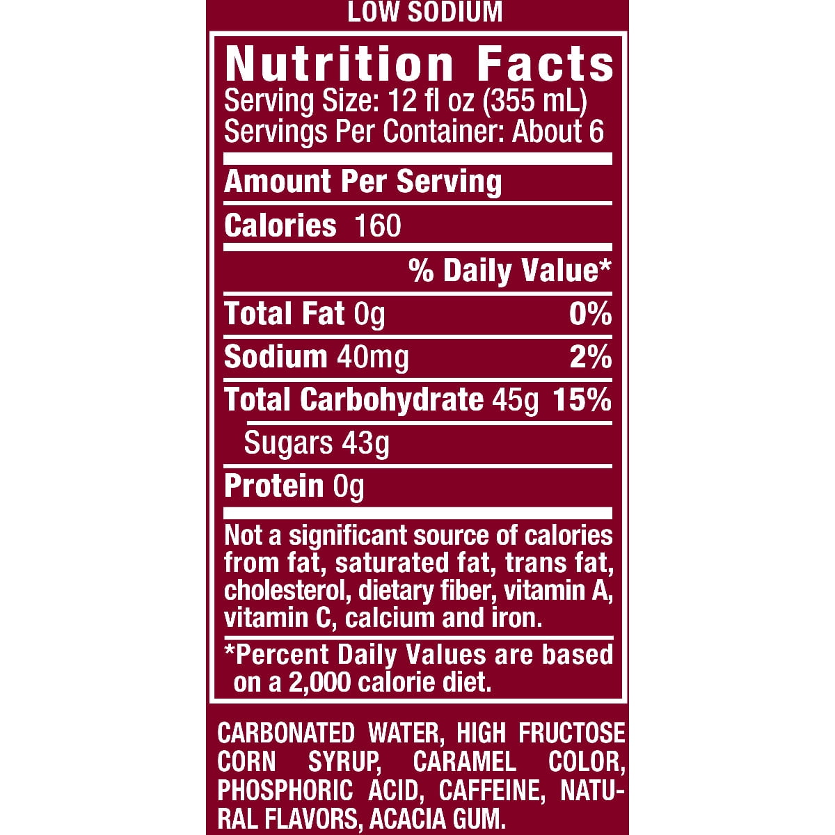 Cherry Coke Nutrition Label Juleteagyd