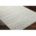 thumbnail image 3 of Boutique Rugs Morey Farmhouse Moroccan Geometric Runner Rug - Boho Aztec Tribal Carpet for Hallway, Kitchen - Light Gray, Cream - 2'7" x 7'7" Runner, 3 of 10
