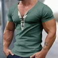 thumbnail image 2 of Men's casual classic imitation cotton short-sleeved T-shirt sports lightweight golf T-shirt top, 2 of 5