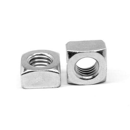 

3/4 -10 Coarse Thread Grade 2 Regular Square Nut Low Carbon Steel Zinc Plated Pk 50