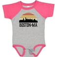 thumbnail image 3 of Inktastic Boston Massachusetts Skyline Sunset Boys or Girls Baby Bodysuit, 3 of 5