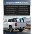 thumbnail image 2 of KFFKFF Overland Truck Bed Rack, 14.4-17.3 in Height, Adjustable Bed Cargo Rack with Security LED Light, Compatible with Ram 1500/Tundra/Silverado 1500/F150/Gladiator JT, 2 of 9