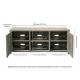 thumbnail image 4 of Evelyn&Zoe Granger Rectangular TV Stand for TV's up to 65", Gray Oak, 4 of 10