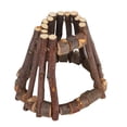 thumbnail image 1 of Pet House, Natural Applewood Hide Cave Cage Small Animal Nests Wooden Hamster House, For Hamster ANGGREK NO, 1 of 8