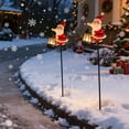 thumbnail image 5 of Christmas Solar Lights Outdoor - Santa Watering Can Solar Light for Garden, Yard, Patio Holiday Decorations（30IN), 5 of 8