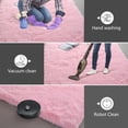 thumbnail image 4 of Alfombra Shag Area Boshengya ultrasuave y esponjosa de 150 x 240 cm, color rosa, 4 of 8