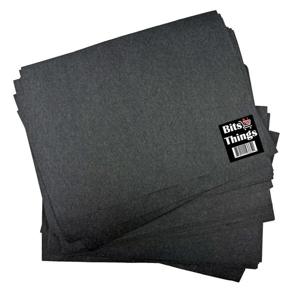 Bits N Things 9" x 12" Steak Paper Sheets | Butcher Paper | Wax Coated | Made in America | Pack of 500 (Black)