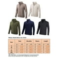 thumbnail image 2 of Grianlook Mens Zipper Long Sleeve Cardigan Sweater Turtleneck Zip Up Sweaters Winter Solid Color Jacket, 2 of 5