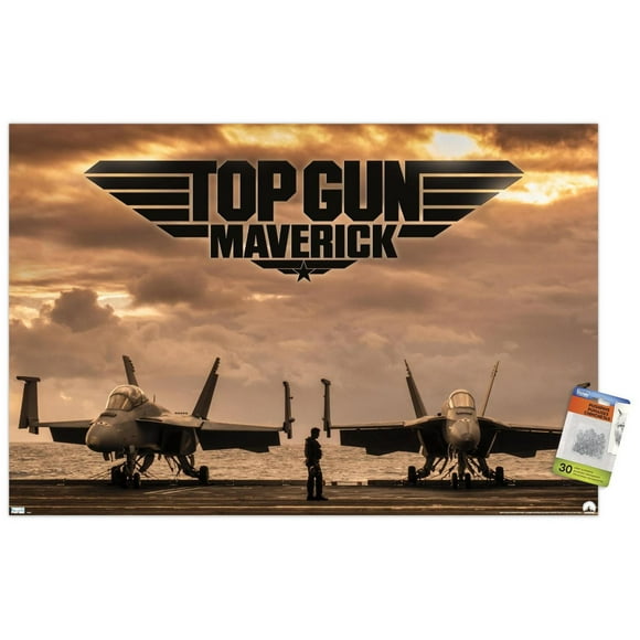 Top Gun: Maverick - Deck Wall Poster, 14.725" x 22.375" Framed