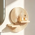 thumbnail image 4 of Estante de madera para pared estilo bohemio,estante colgante de forma irregular,organizador de almacenamiento decorativo para sala de estar,dormitorio,para guardar libros,estatuas y macetas, 4 of 8