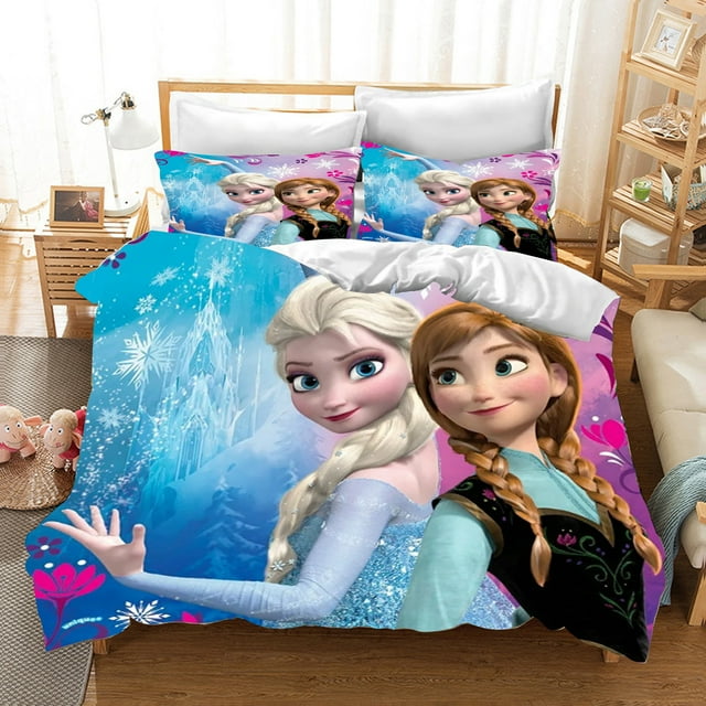 Frozen 3D Children'S Bedding Set Duvet Cover Set kingTwin Size Bedding Sets Universal, Suitable For Children And Adults
