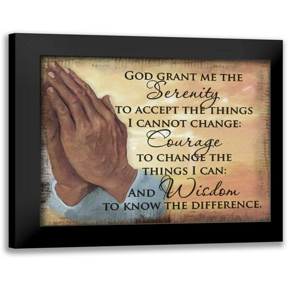 Greene, Taylor 14x12 Black Modern Framed Museum Art Print Titled - PRAYING HANDS 2