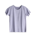 thumbnail image 1 of KyCheLot Kids Boys Girls T-Shirts Solid Color Round Neck Short Sleeve Tops Comfy Breathable Workout T-Shirts, 1 of 7