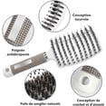 thumbnail image 3 of Hair Brush, Boar Bristle Hair Brush, Hair Brush Reduces Frizz And Static, Massage Brushes, 3 of 5