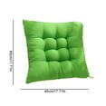 thumbnail image 3 of Fmbmuo Seat Cushion Cloth Breathable Fade-Resistant Square for Office Chair, Modern Green Non-Slip Chair Cushions 18"x 18", 3 of 5