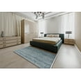 thumbnail image 5 of Ahgly Company Machine Washable Indoor Rectangle Industrial Modern Marble Blue Area Rugs, 5' x 7', 5 of 7