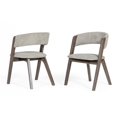 thumbnail image 1 of HomeRoots 472153 Chaises de Salle à Manger Gris Wenge - Ensemble de 2, 1 of 5