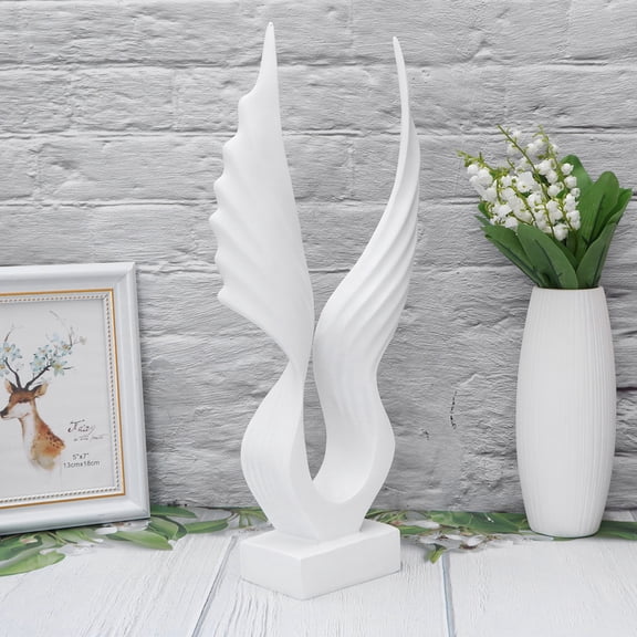 WHAMVOX 1Pc Shelf Decorations Angel Wing Statue 42x0.3937x19x0.3937in