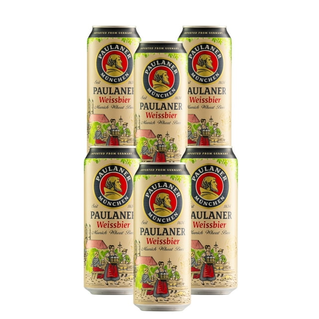 Six Pack Cerveza Paulaner Weissbier Lata 500 Ml Paulaner Weissbier