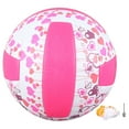 thumbnail image 2 of Size 5 Volleyball, Outdoor Volleyball Durable High Visibility Pink PU  for Gym, 2 of 7