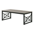 thumbnail image 3 of Furniture of America Dexter Wood Top and Metal Gray 2-Piece Coffee Table Set, 3 of 11