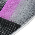 thumbnail image 6 of Masada Rugs Modern Contemporary Round Area Rug, Purple Grey Black (5 Feet X 5 Feet) Round, 6 of 7