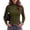 Army Green, variant on Zeagoo Long Sleeve Shirts for Women Ribbed Slim Fit Tops Lettuce Trim Mock Neck Summer Fall Basic Tee