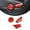 Red., variant on TINKI ABS Inner Car Seat Adjustment Button Cover Trim 3pcs for Toyota Tacoma 2016 2017 2018 2019 2020 2021 2022