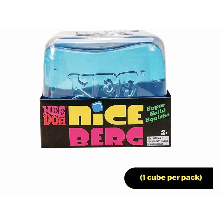 NEEDOH NICE BERG GIANT スクイーズ 青　一個 NeeDoh, Nice Berg Giant Cube, 3.25